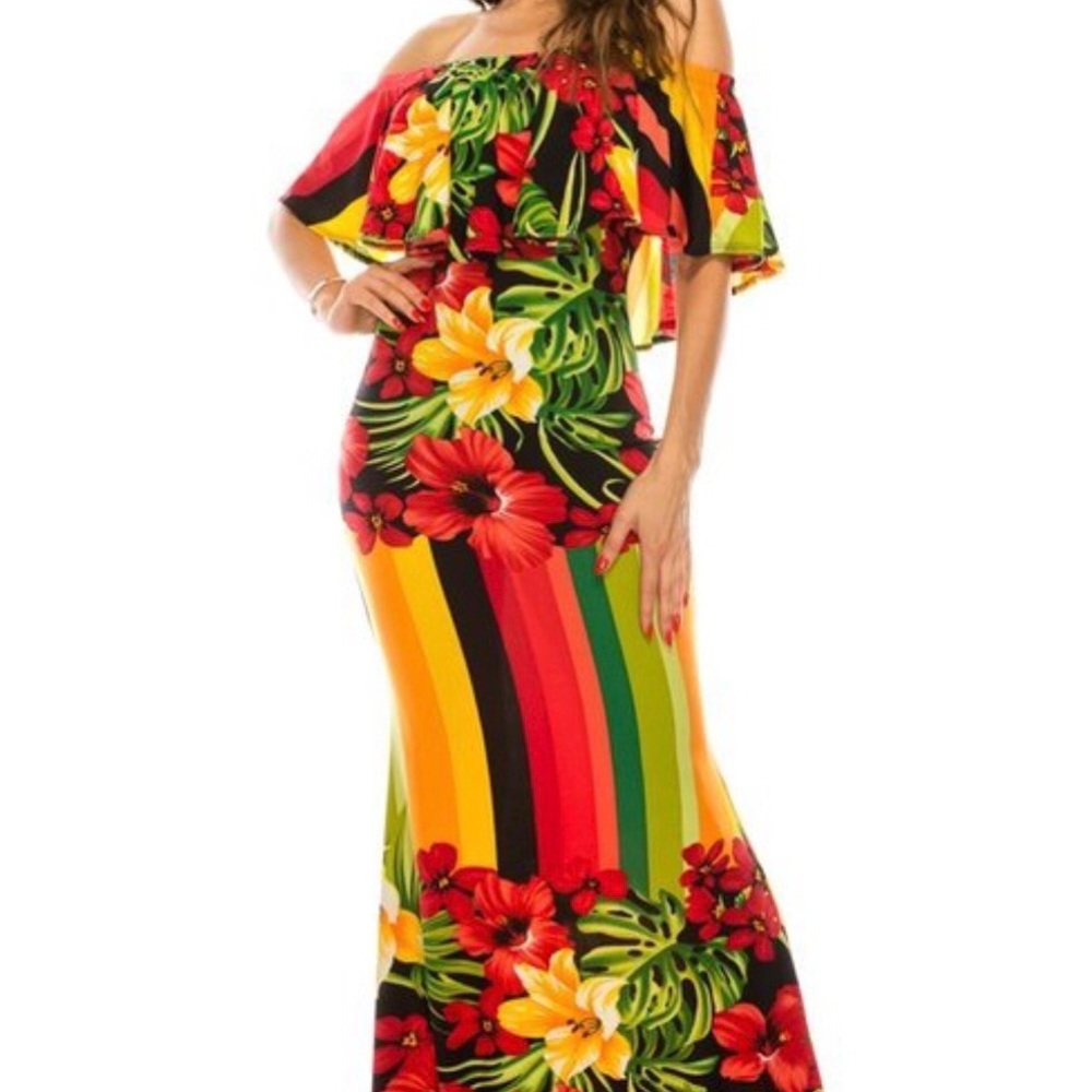 Tropical Maxi Dress